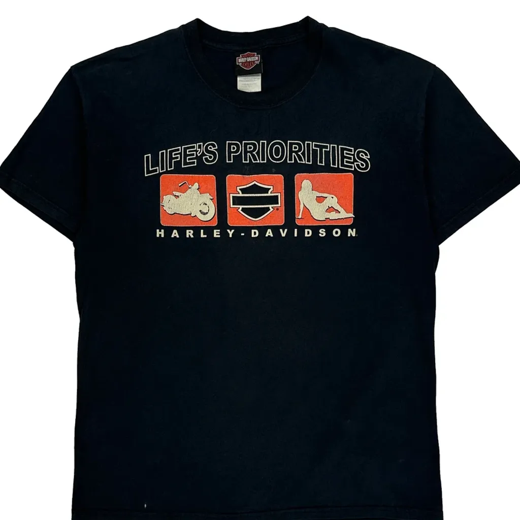 Kitchener Harley-Davidson Harley Davidson Graphic T-Shirt - Large Black Cotton - Image 5
