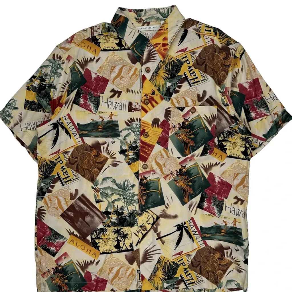 Knightsbridge Hawaiian Shirt - XL Multicoloured Viscose - Image 5