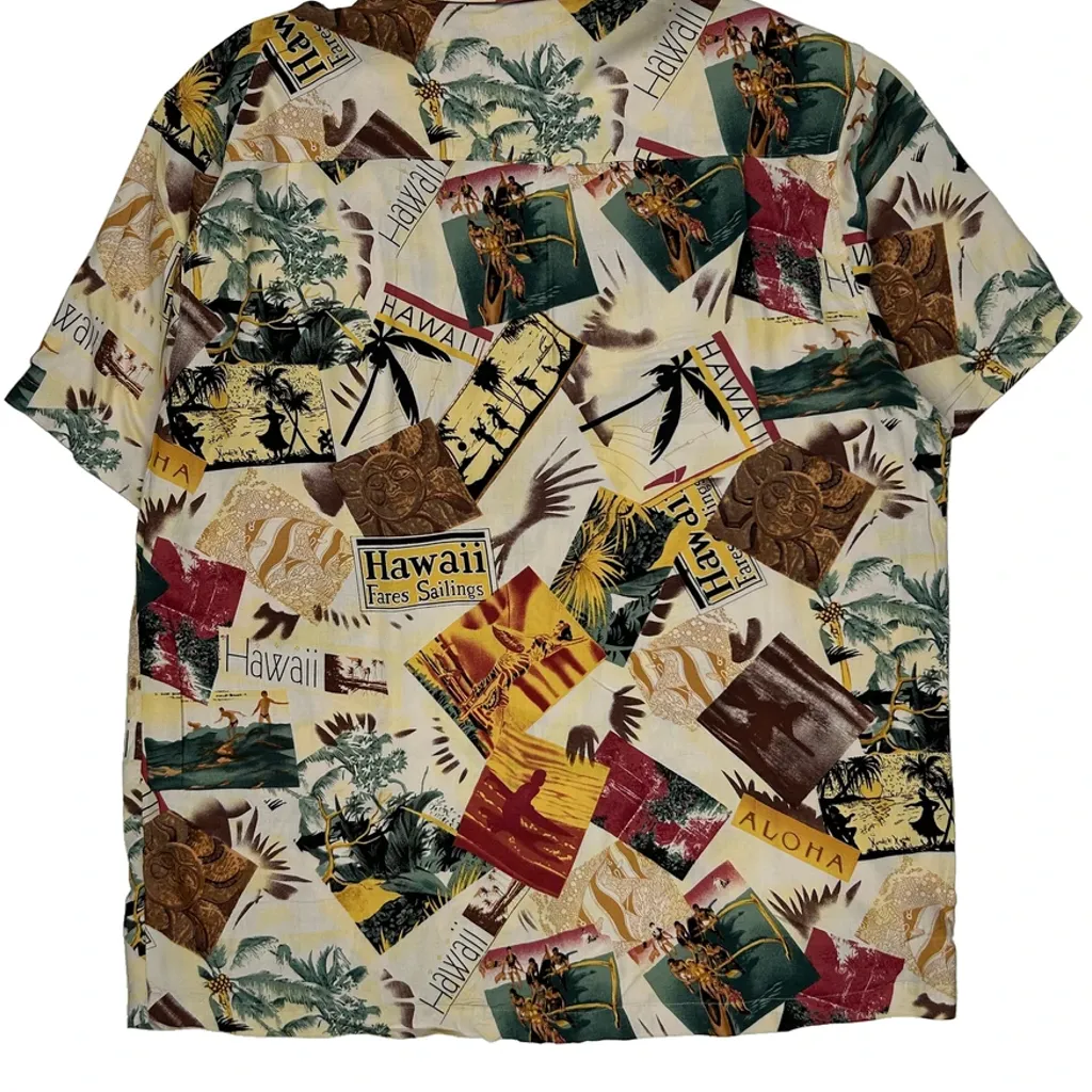 Knightsbridge Hawaiian Shirt - XL Multicoloured Viscose - Image 7