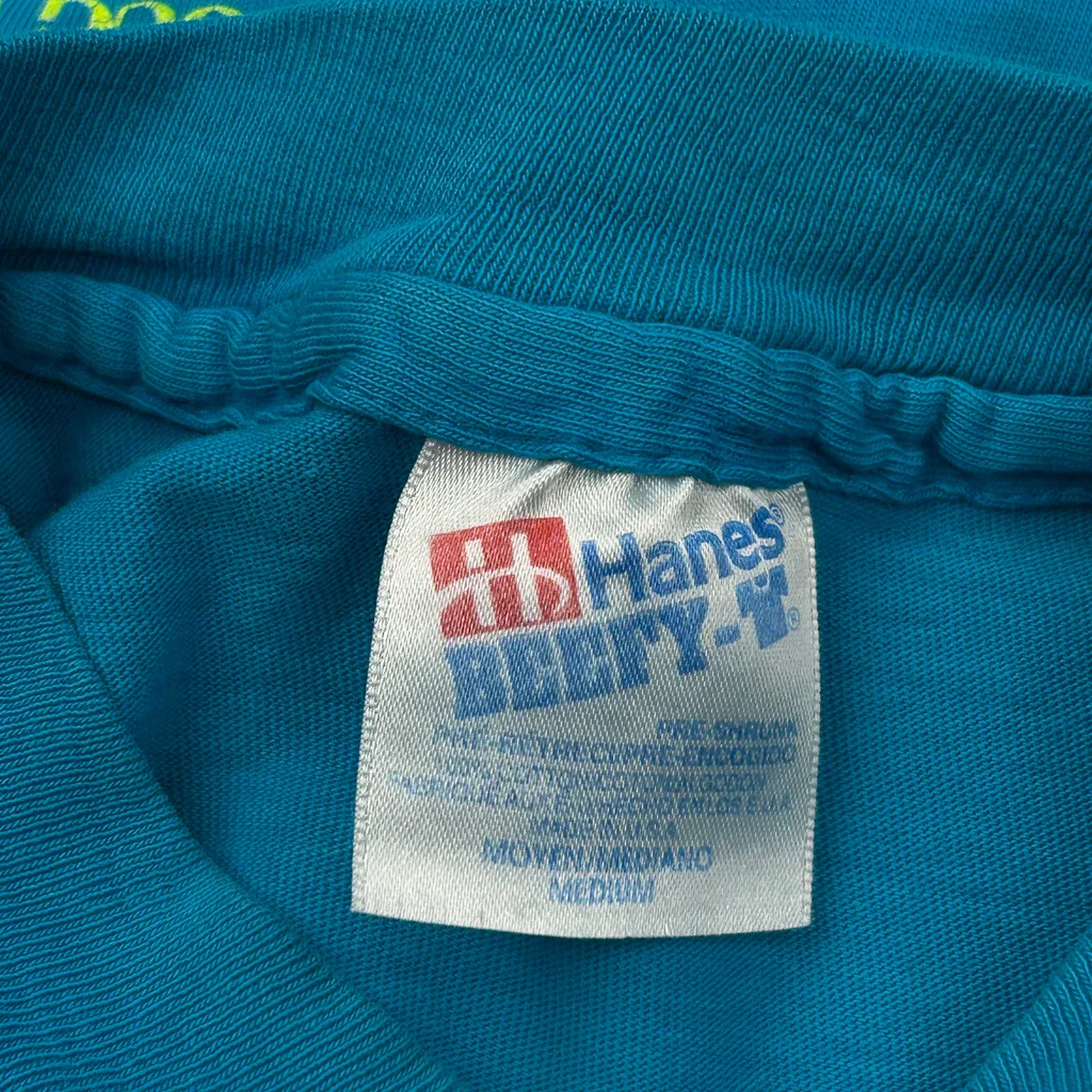 Knoxville Nationals Hanes Graphic Long Sleeve T-Shirt - Medium Blue Cotton - Image 3