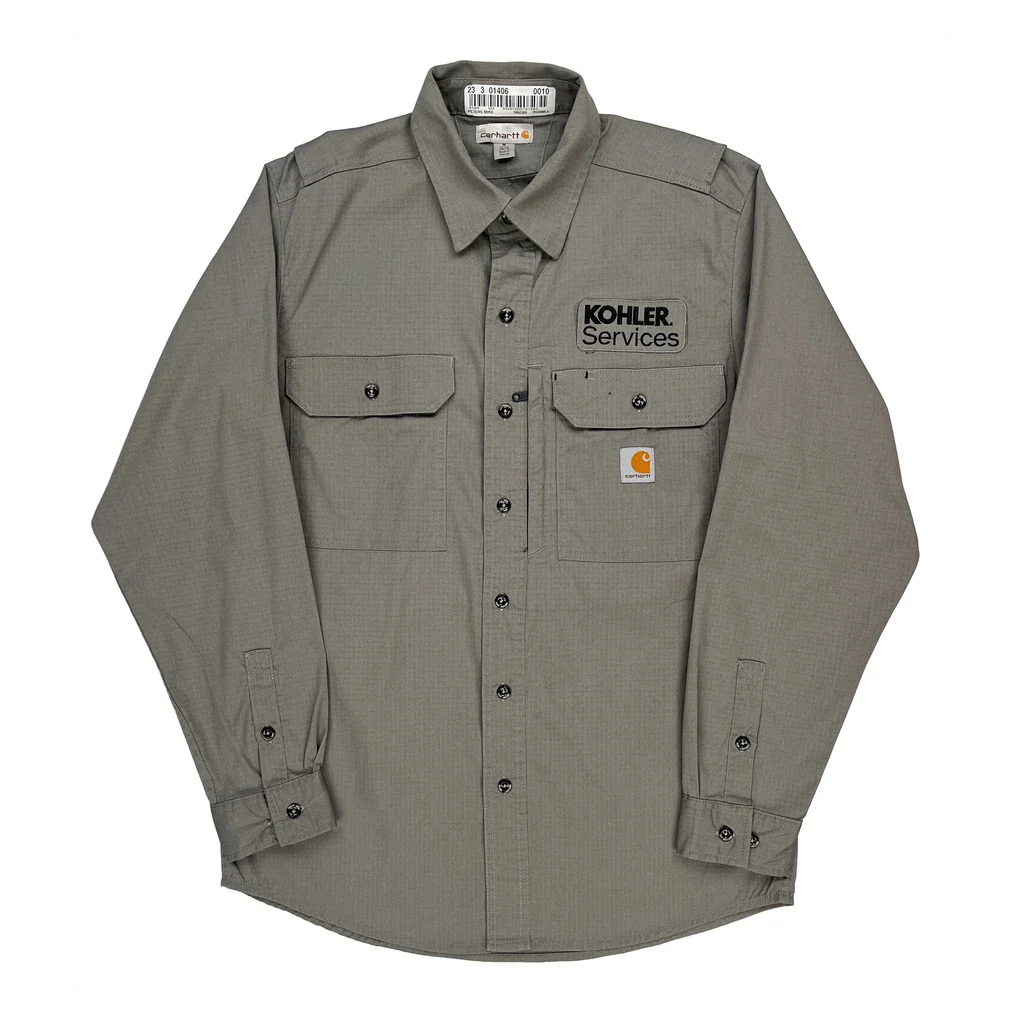 Kohler Services Carhartt Shirt - Medium Gray Cotton