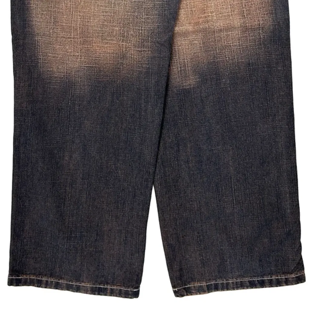 Koman Baggy Jeans - 34W 32L Dark Wash Denim - Image 8