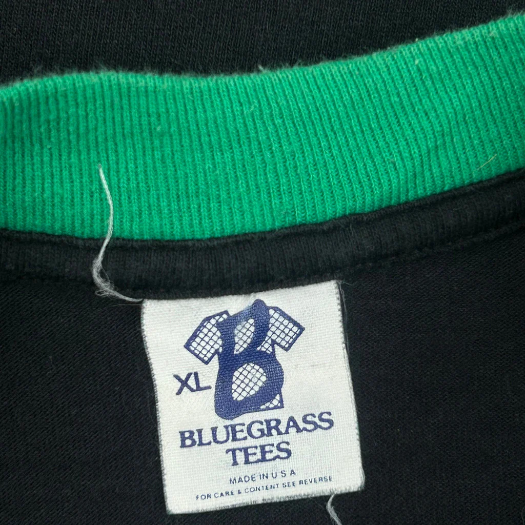 Kool Bluegrass Single Stitch T-Shirt - XL Black Cotton - Image 3