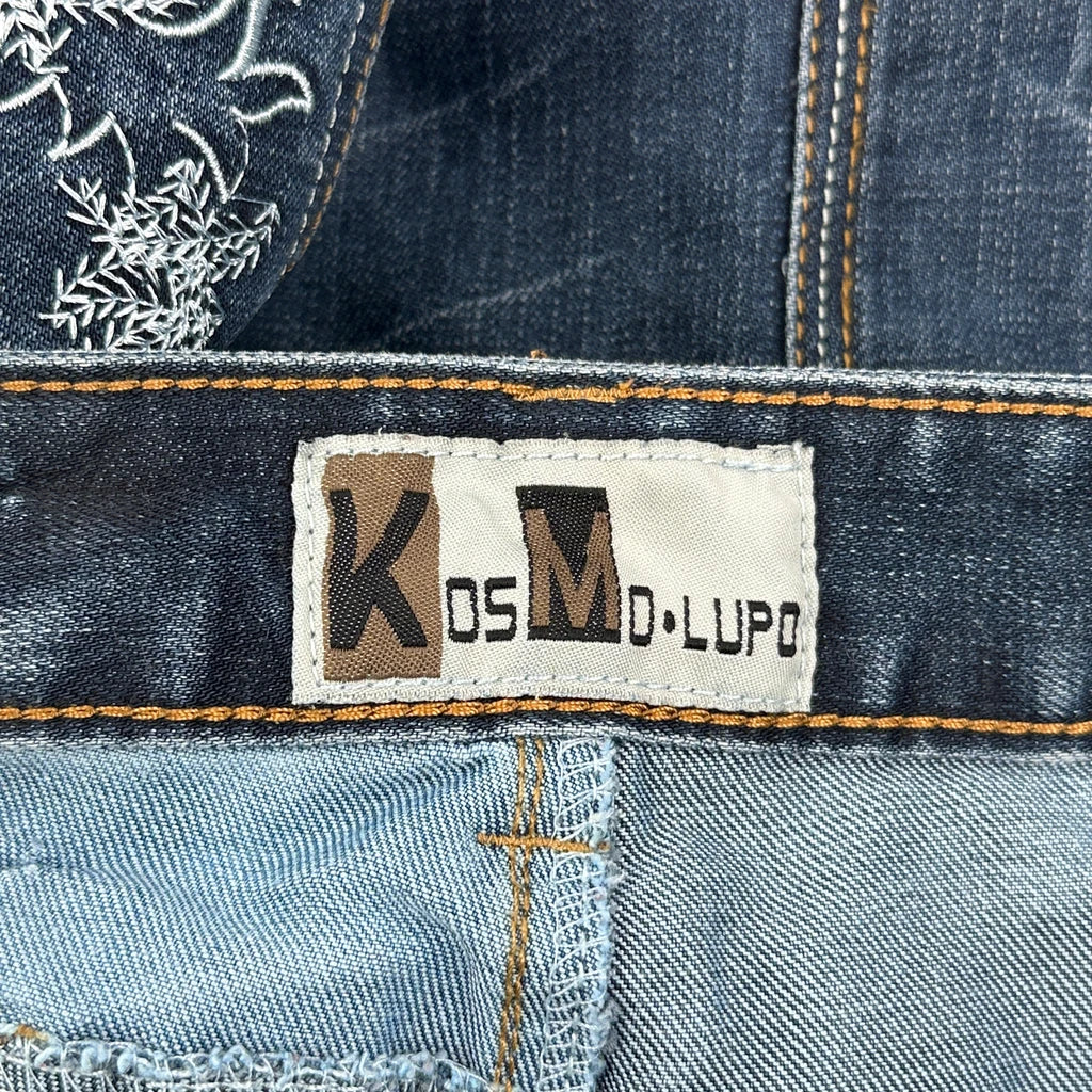 Kos Mo Lupo Graphic Jeans - 36W 30L Blue Denim - Image 6