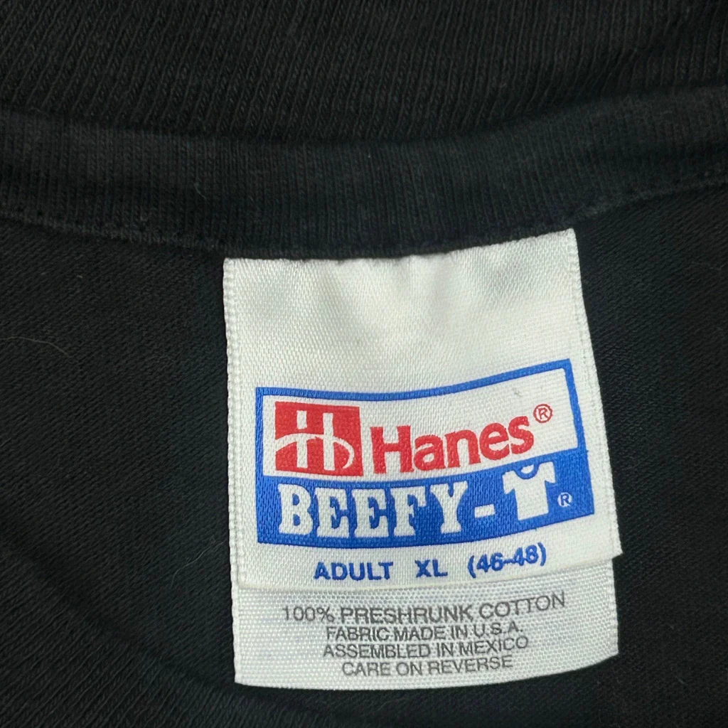 Koss Stereophones Hanes Single Stitch T-Shirt - XL Black Cotton - Image 3