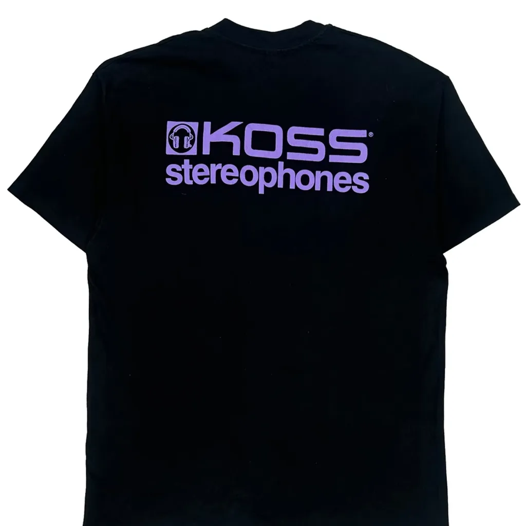 Koss Stereophones Hanes Single Stitch T-Shirt - XL Black Cotton - Image 7