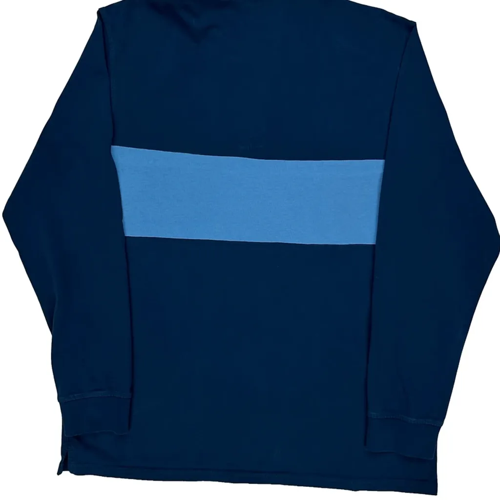 Krooked Eyes Striped Rugby Shirt - XL Blue Cotton - Image 6