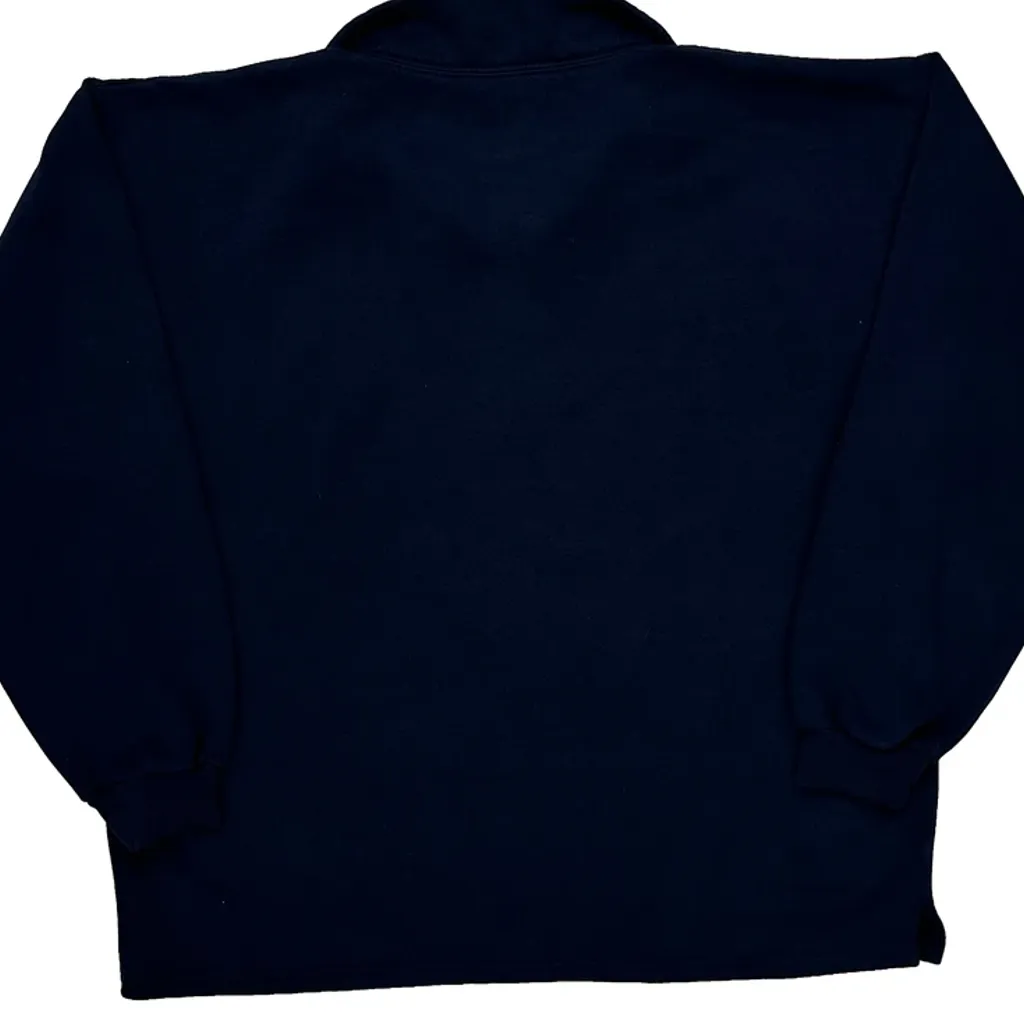 Kuala Lumpur Hard Rock Cafe 1/4 Zip - Large Navy Cotton - Image 7