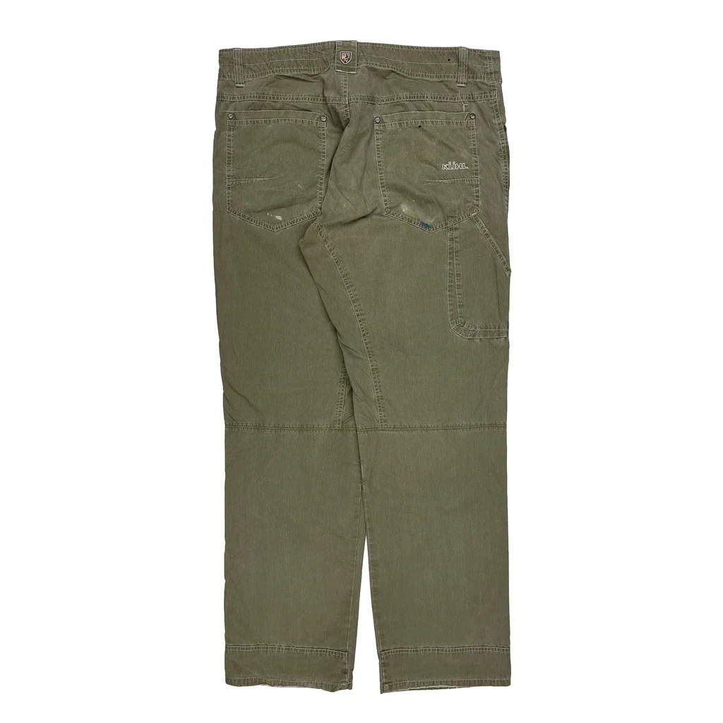 Kuhl Cargo Trousers - 36W 34L Green Cotton Blend