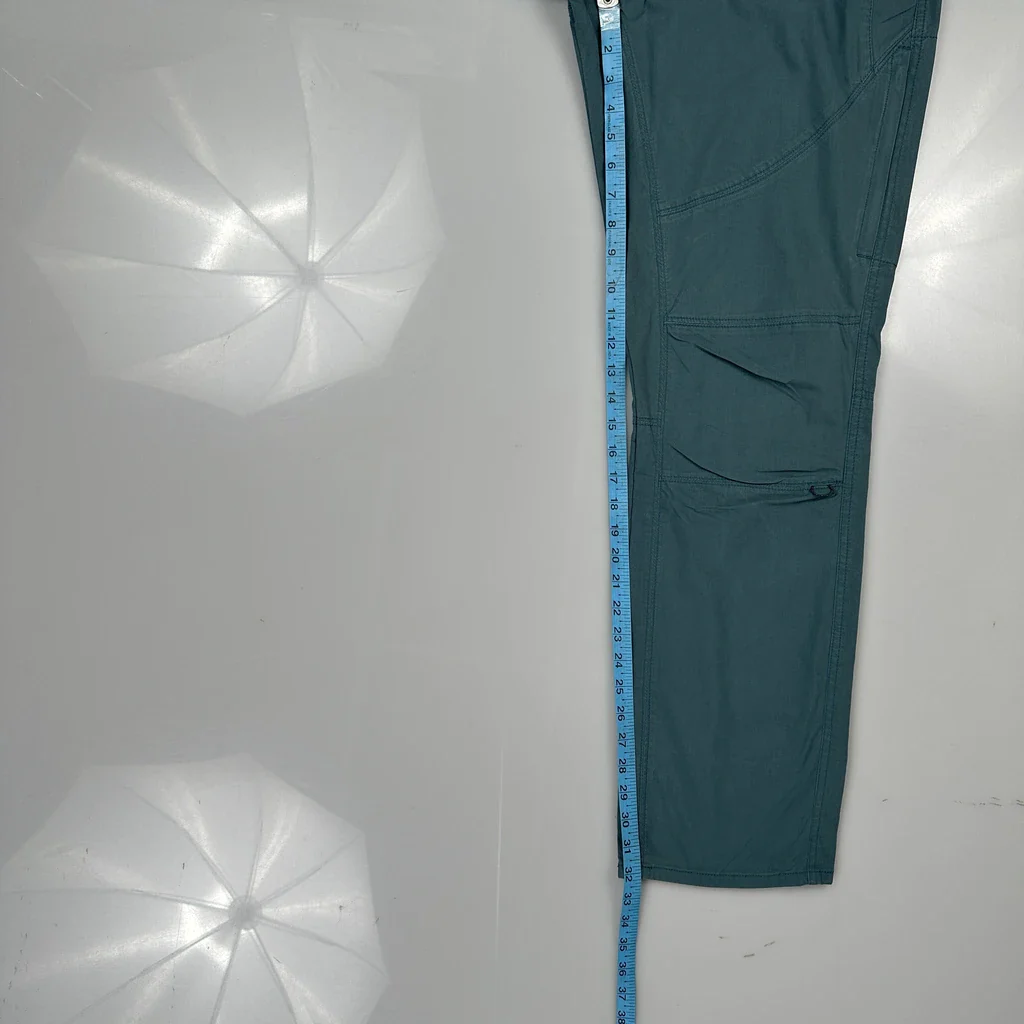 Kuhl Cargo Trousers - 32W UK 12 Green Cotton Blend - Image 5