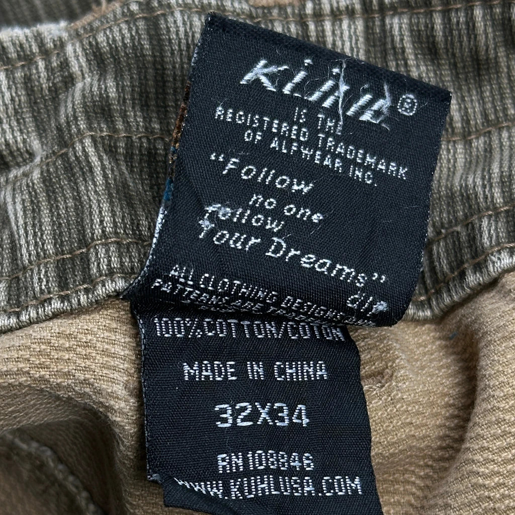 Kuhl Knee Dart Corduroy Carpenter Pants - 32W 33L Brown Cotton - Image 7