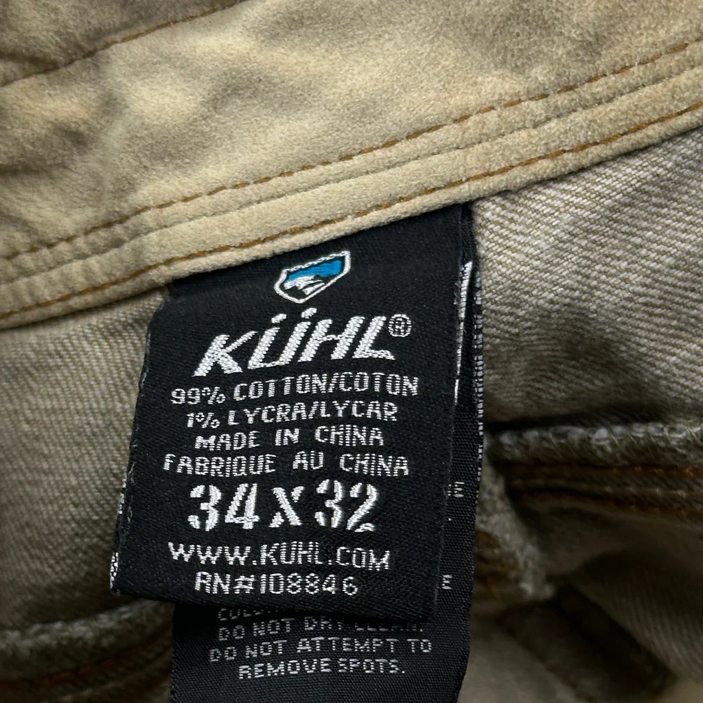 Kuhl Knee Darts Pants - 34W 31L Green Cotton - Image 6