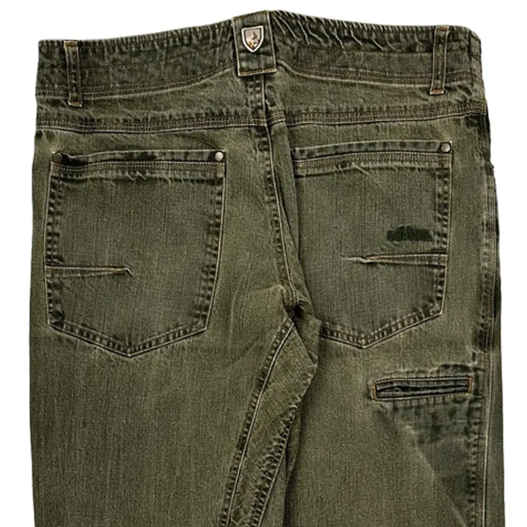 Kuhl Knee Darts Pants - 34W 31L Green Cotton - Image 8