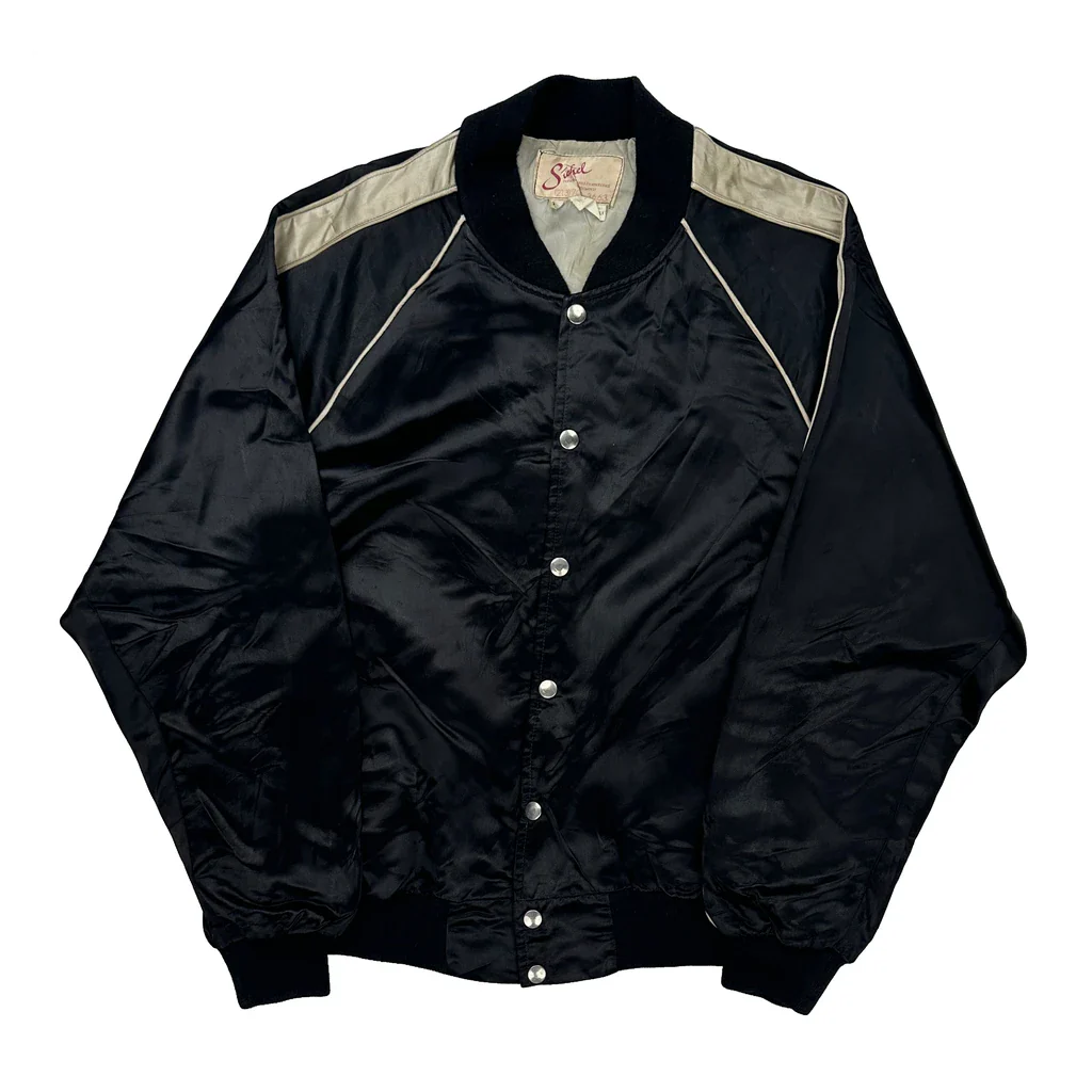 L.A. Raiders Boosters Sichel 80s Bomber Jacket - XL Silver Nylon - Image 2