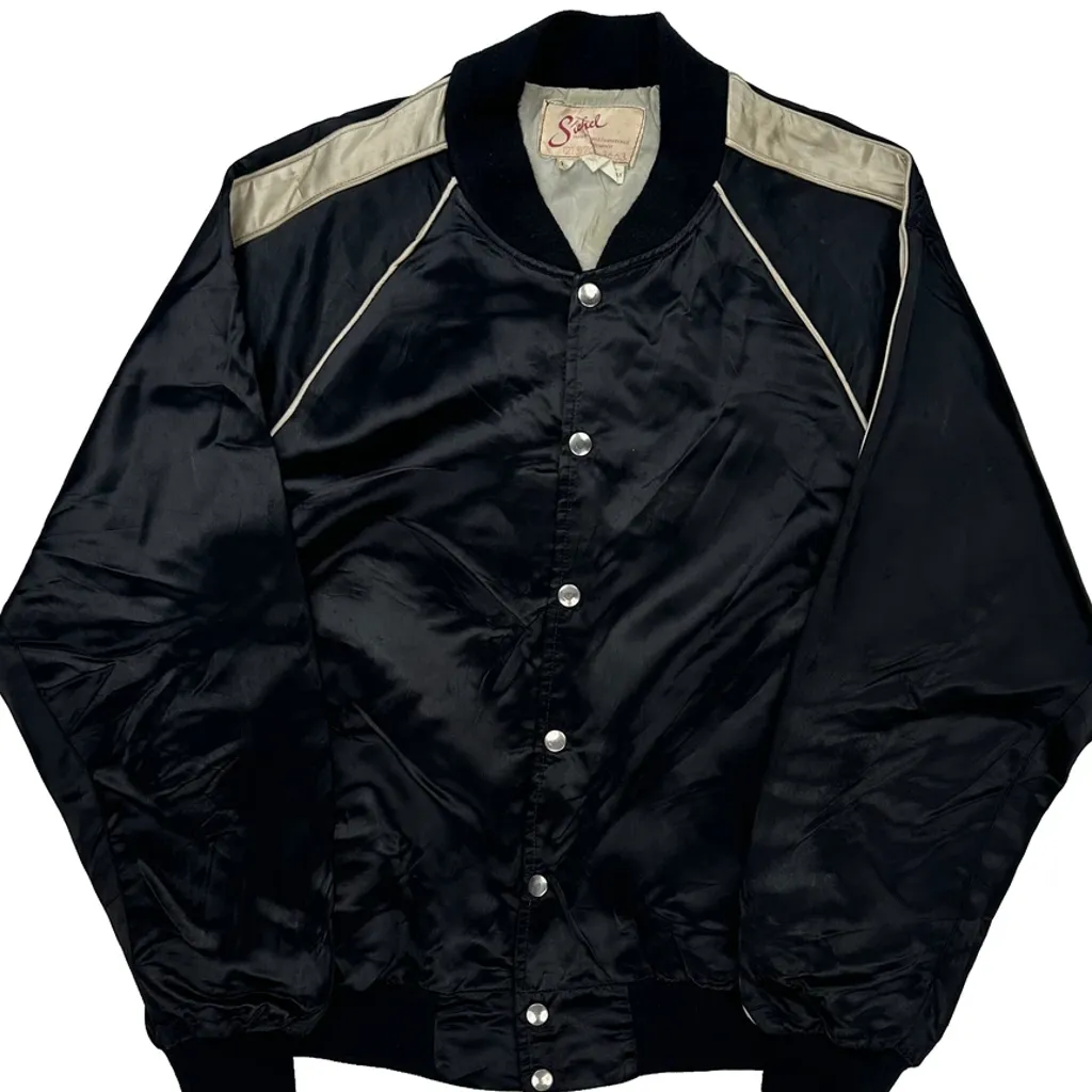 L.A. Raiders Boosters Sichel 80s Bomber Jacket - XL Silver Nylon - Image 5