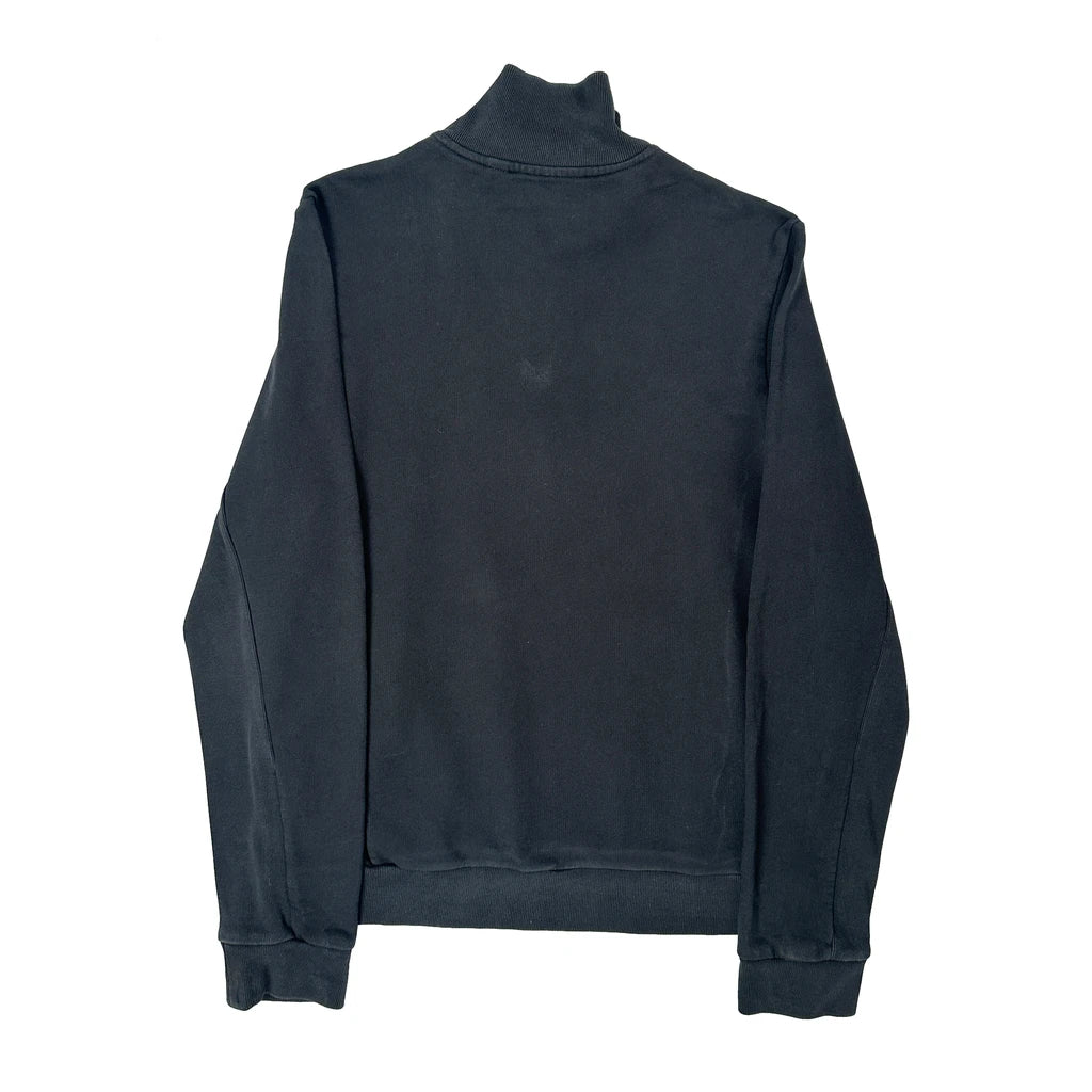 Lacoste 1/4 Zip - Small Black Cotton - Image 2