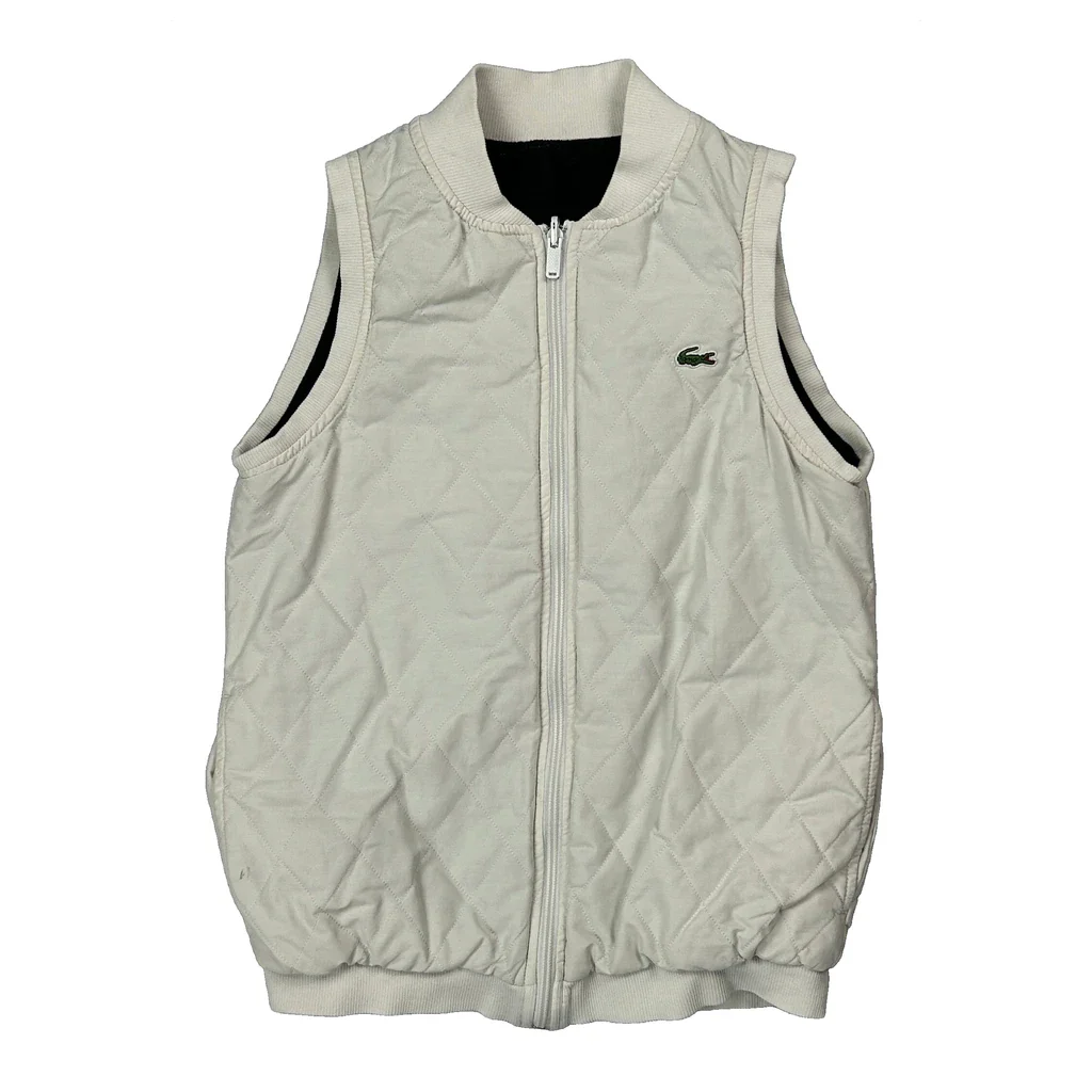 Lacoste Gilet - 2XS Cream Polyester