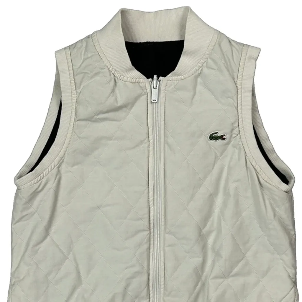 Lacoste Gilet - 2XS Cream Polyester - Image 4