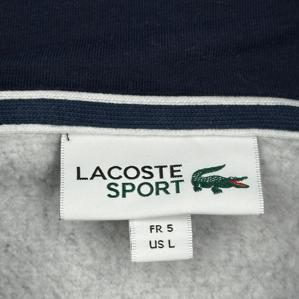 Lacoste Hoodie - Large Gray Cotton - Image 3