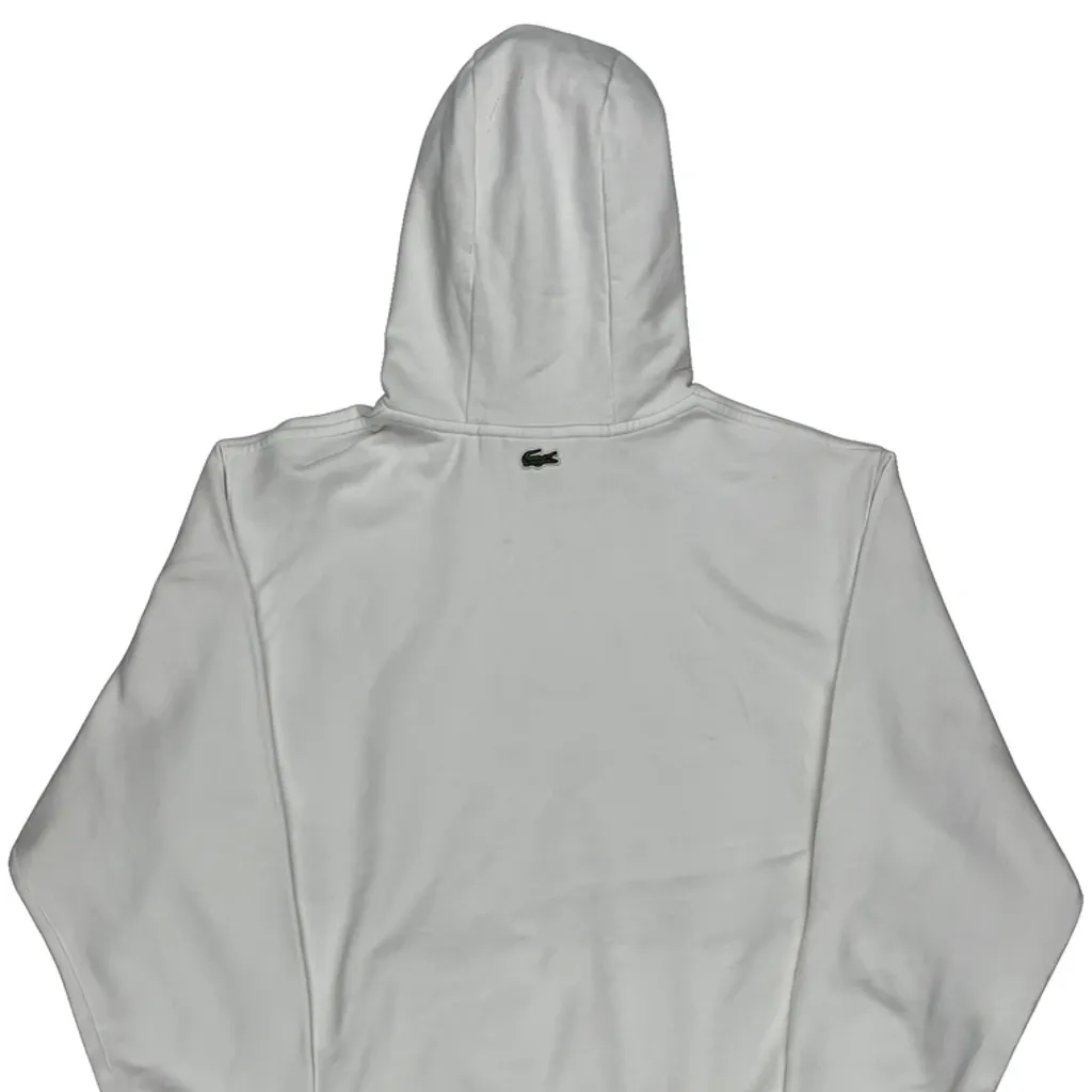 Lacoste Hoodie - 2XL White Cotton - Image 6