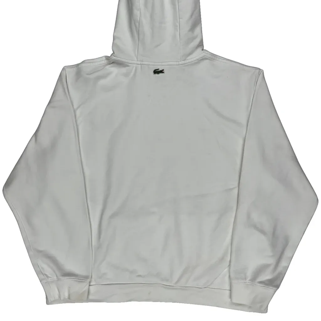 Lacoste Hoodie - 2XL White Cotton - Image 7