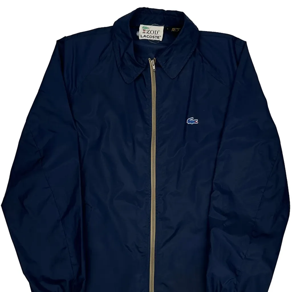 Lacoste Izod Windbreaker - Large Navy Nylon - Image 5