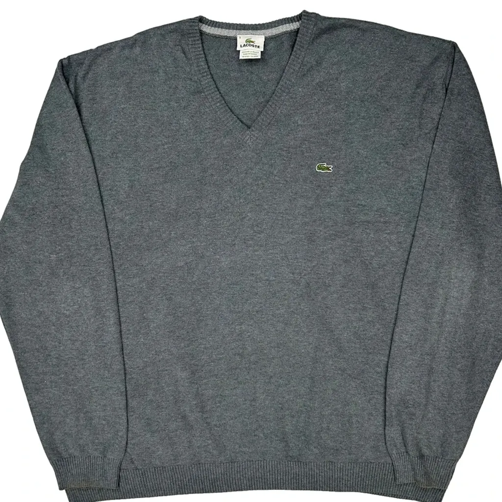 Lacoste Jumper - 3XL Grey Cotton - Image 4