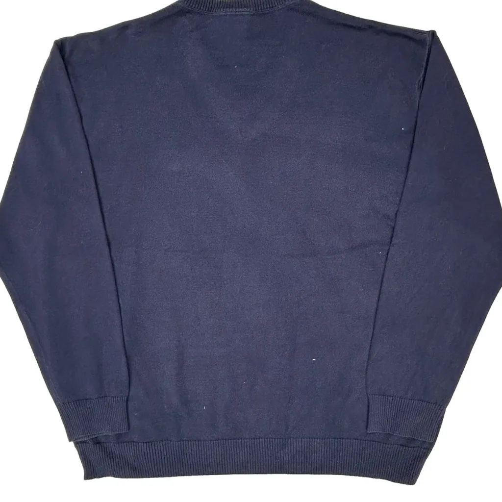 Lacoste V-Neck Jumper - 3XL Navy Cotton - Image 6