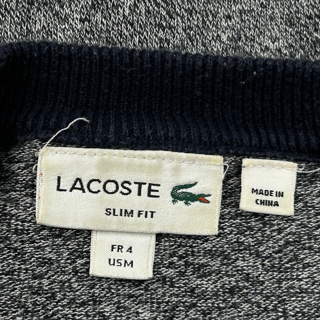 Lacoste Slim Fit Jumper - Medium Grey Cotton Blend - Image 3