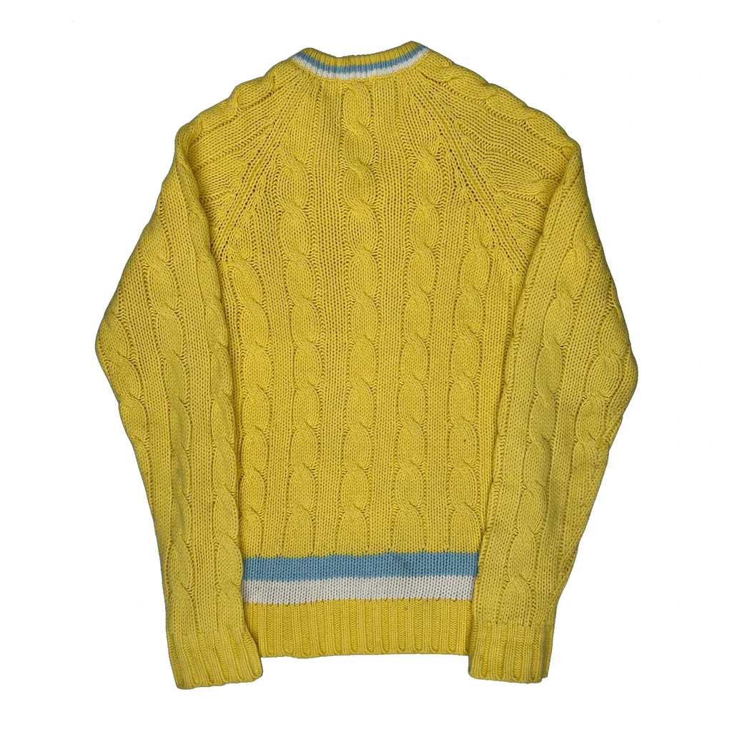 Lacoste Jumper - Small Yellow Cotton - Image 2