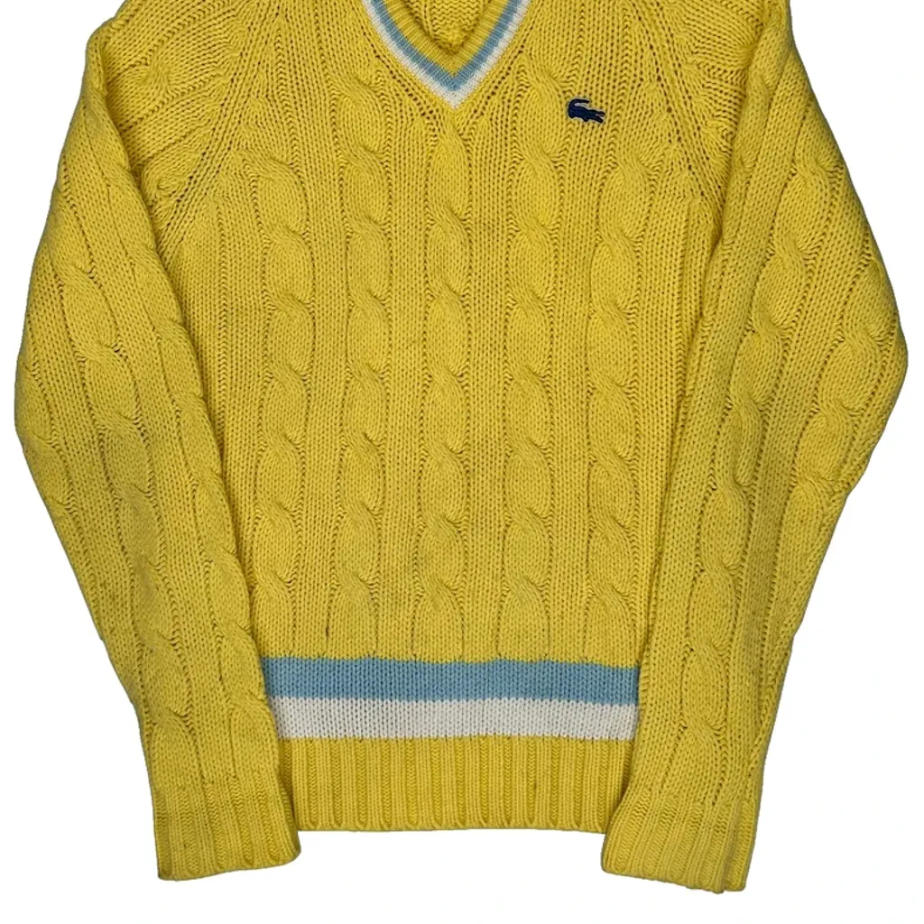 Lacoste Jumper - Small Yellow Cotton - Image 4