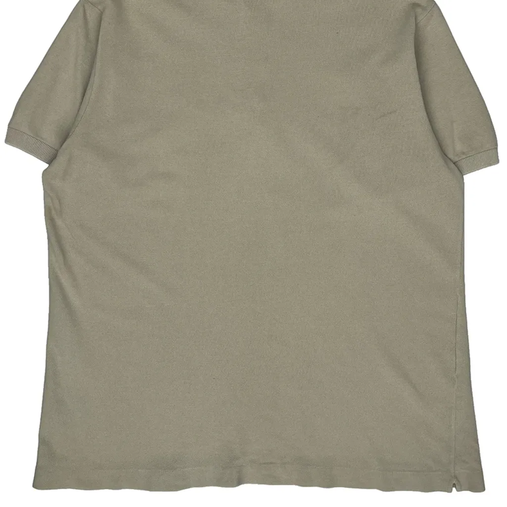 Lacoste Polo Shirt - Large Beige Cotton - Image 6