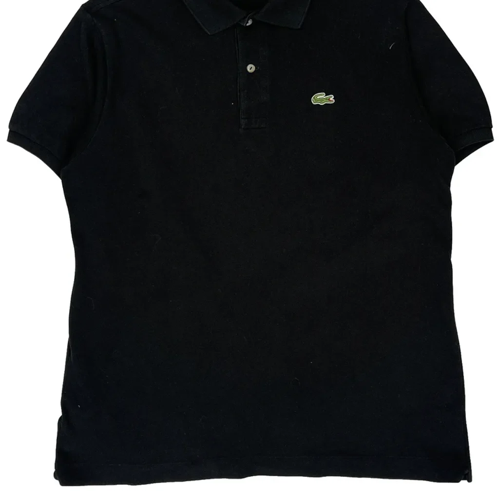 Lacoste Polo Shirt - Large Black Cotton - Image 5