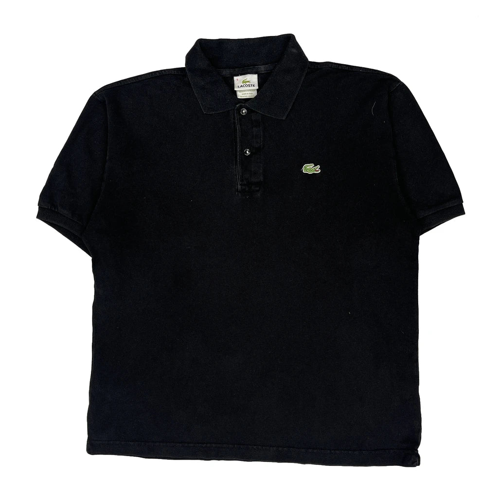 Lacoste Polo Shirt - Large Black Cotton