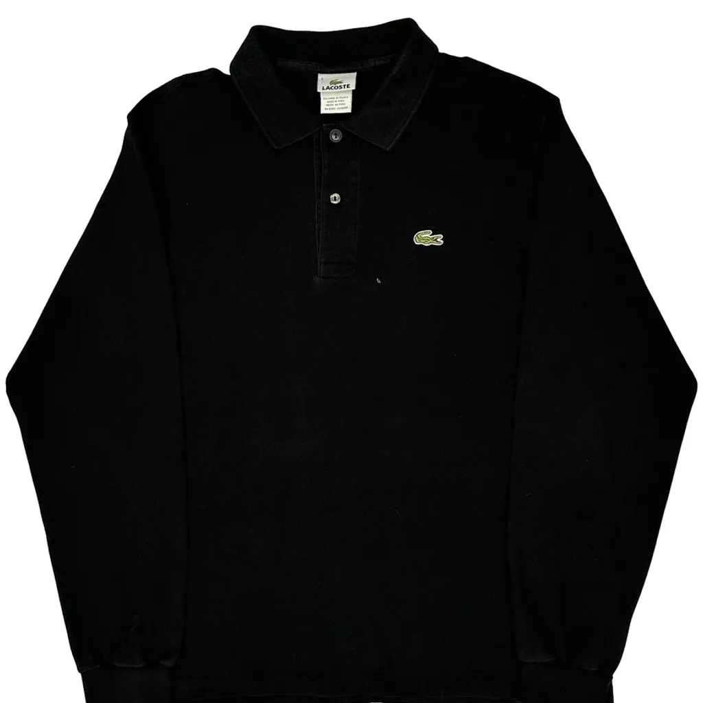 Lacoste Polo Shirt - Large Black Cotton - Image 4