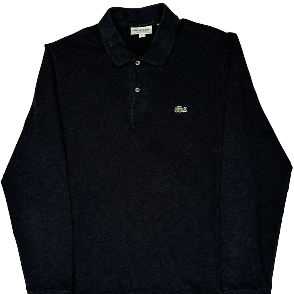 Lacoste Polo Shirt - Large Black Cotton - Image 4