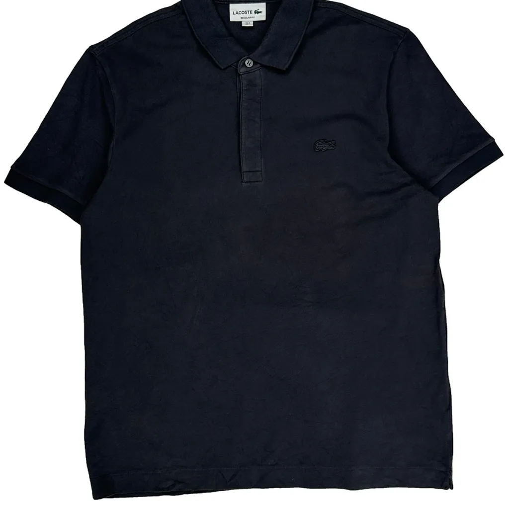Lacoste Polo Shirt - Large Black Cotton - Image 5
