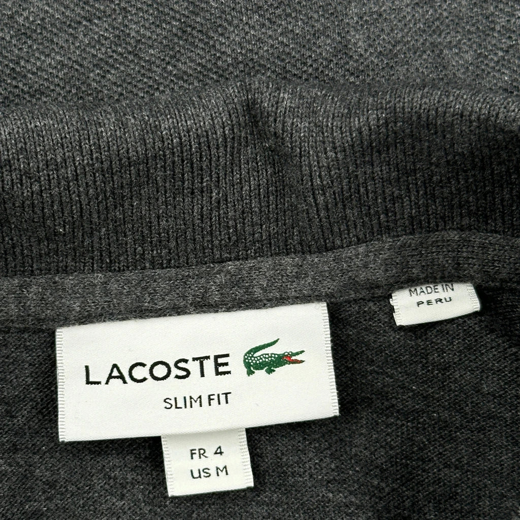 Lacoste Slim Fit Polo Shirt - Medium Black Cotton - Image 3
