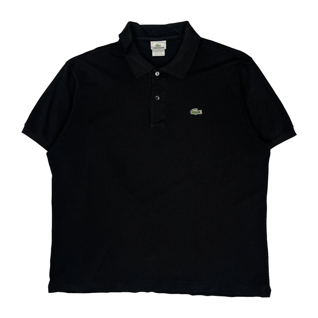 Lacoste Polo Shirt - XL Black Cotton