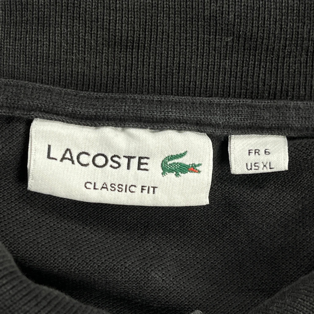 Lacoste Polo Shirt - XL Black Cotton - Image 3