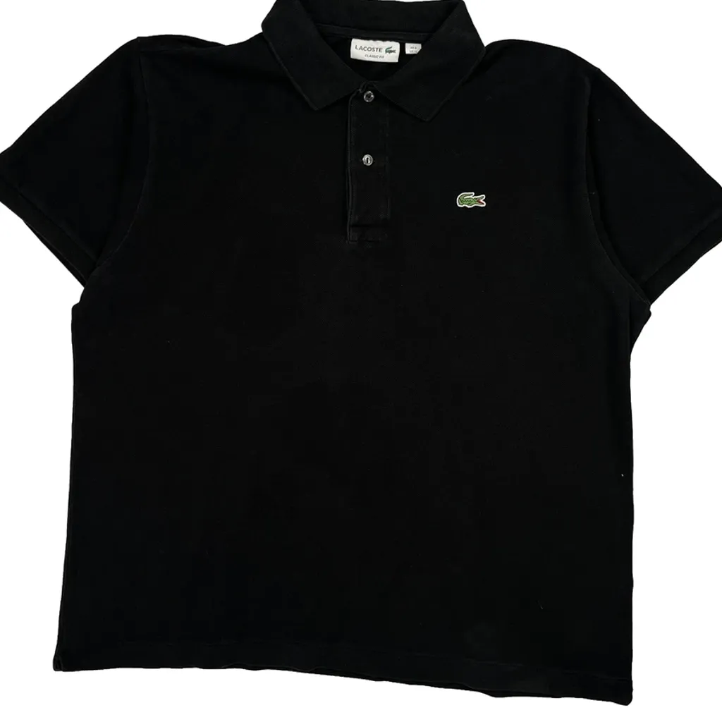 Lacoste Polo Shirt - XL Black Cotton - Image 6