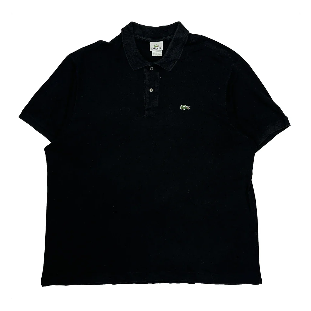 Lacoste Polo Shirt - 3XL Black Cotton
