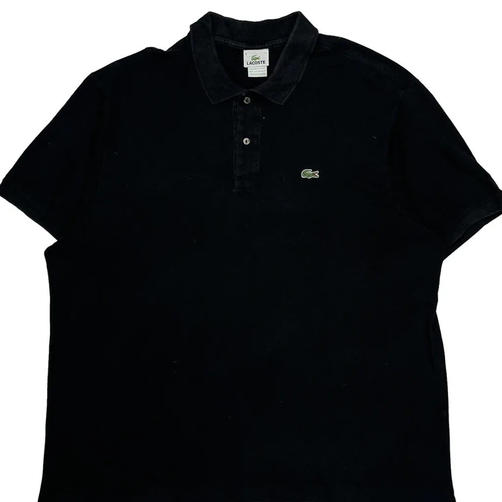 Lacoste Polo Shirt - 3XL Black Cotton - Image 5