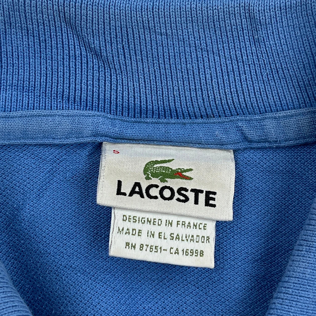 Lacoste Polo Shirt - Large Blue Cotton - Image 3