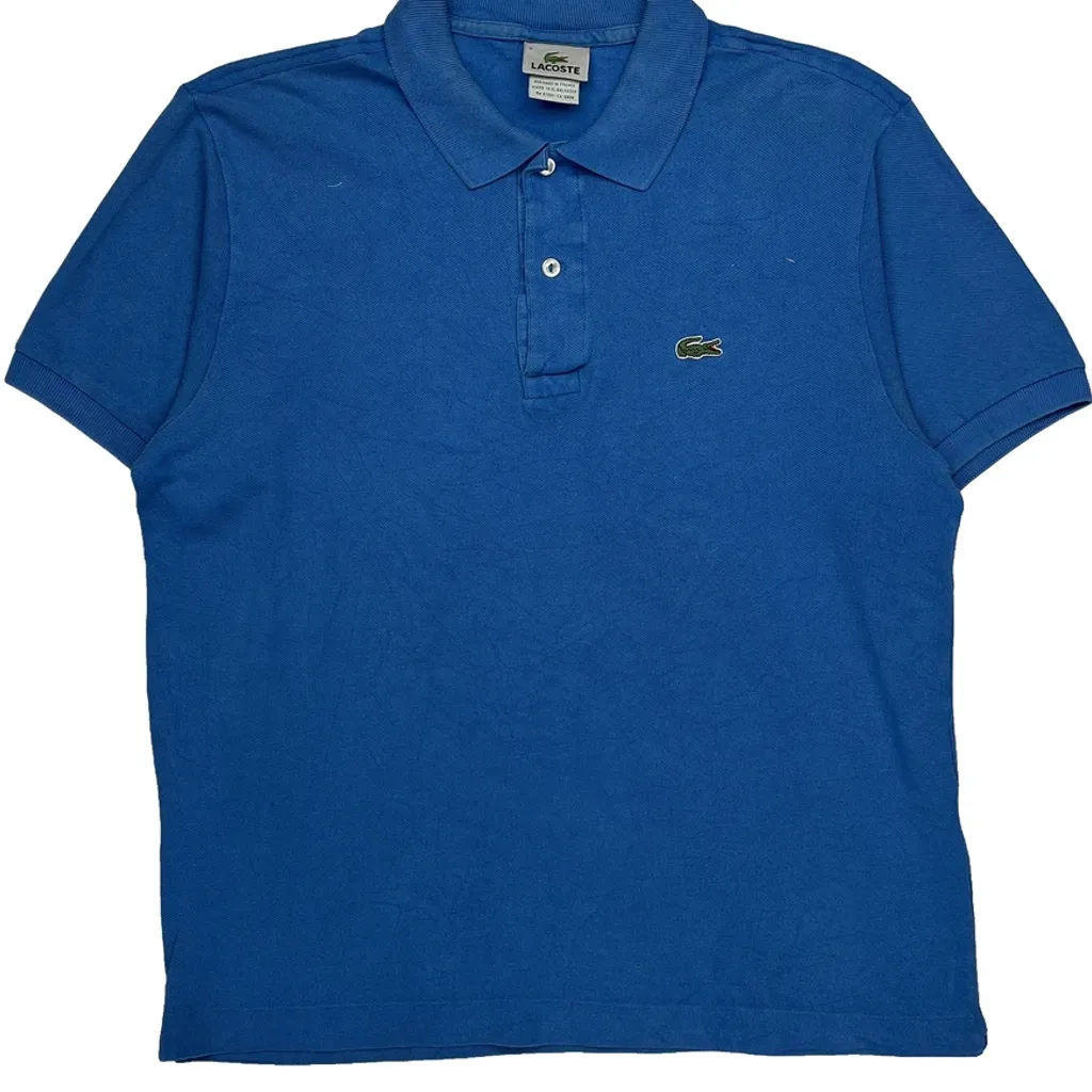 Lacoste Polo Shirt - Large Blue Cotton - Image 4