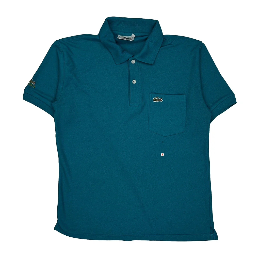 Lacoste Polo Shirt - Large Blue Cotton - Image 2
