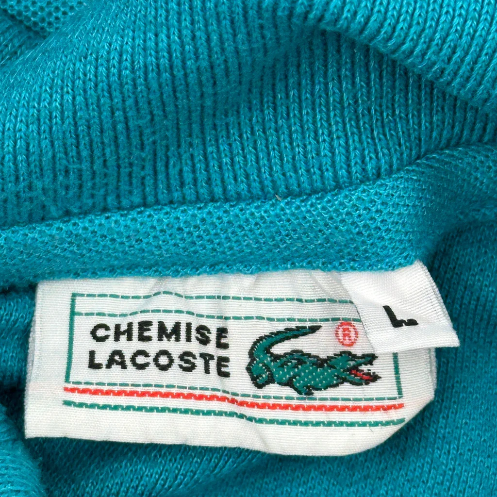 Lacoste Polo Shirt - Large Blue Cotton - Image 4