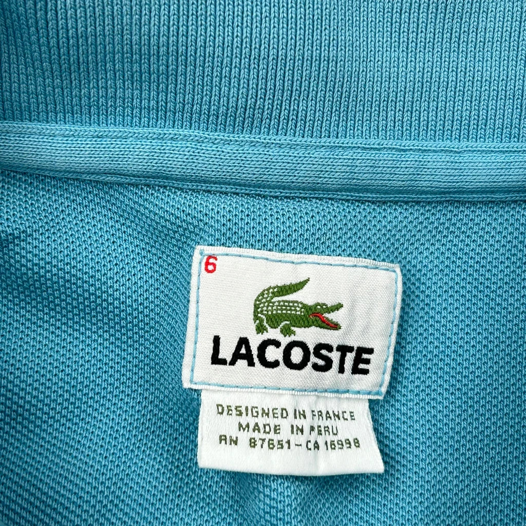 Lacoste Polo Shirt - Large Blue Cotton - Image 3