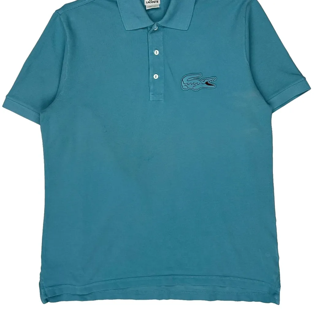 Lacoste Polo Shirt - Large Blue Cotton - Image 4