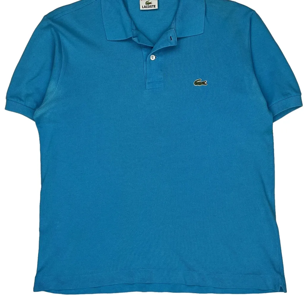 Lacoste Polo Shirt - Medium Blue Cotton - Image 4